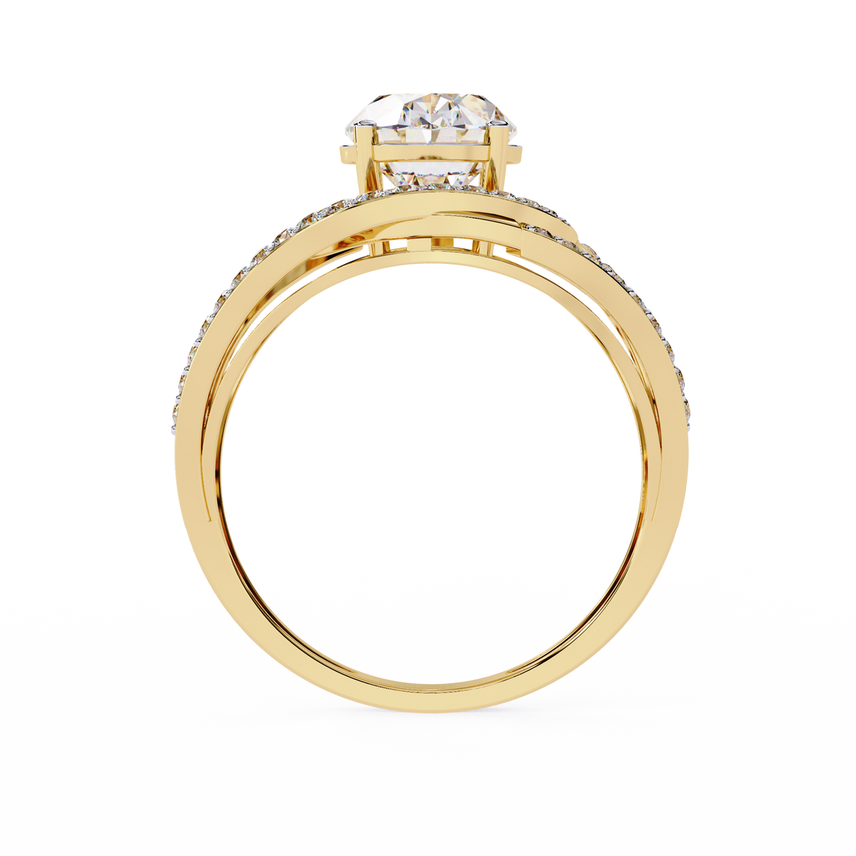 Luma Halo Solitaire Ring