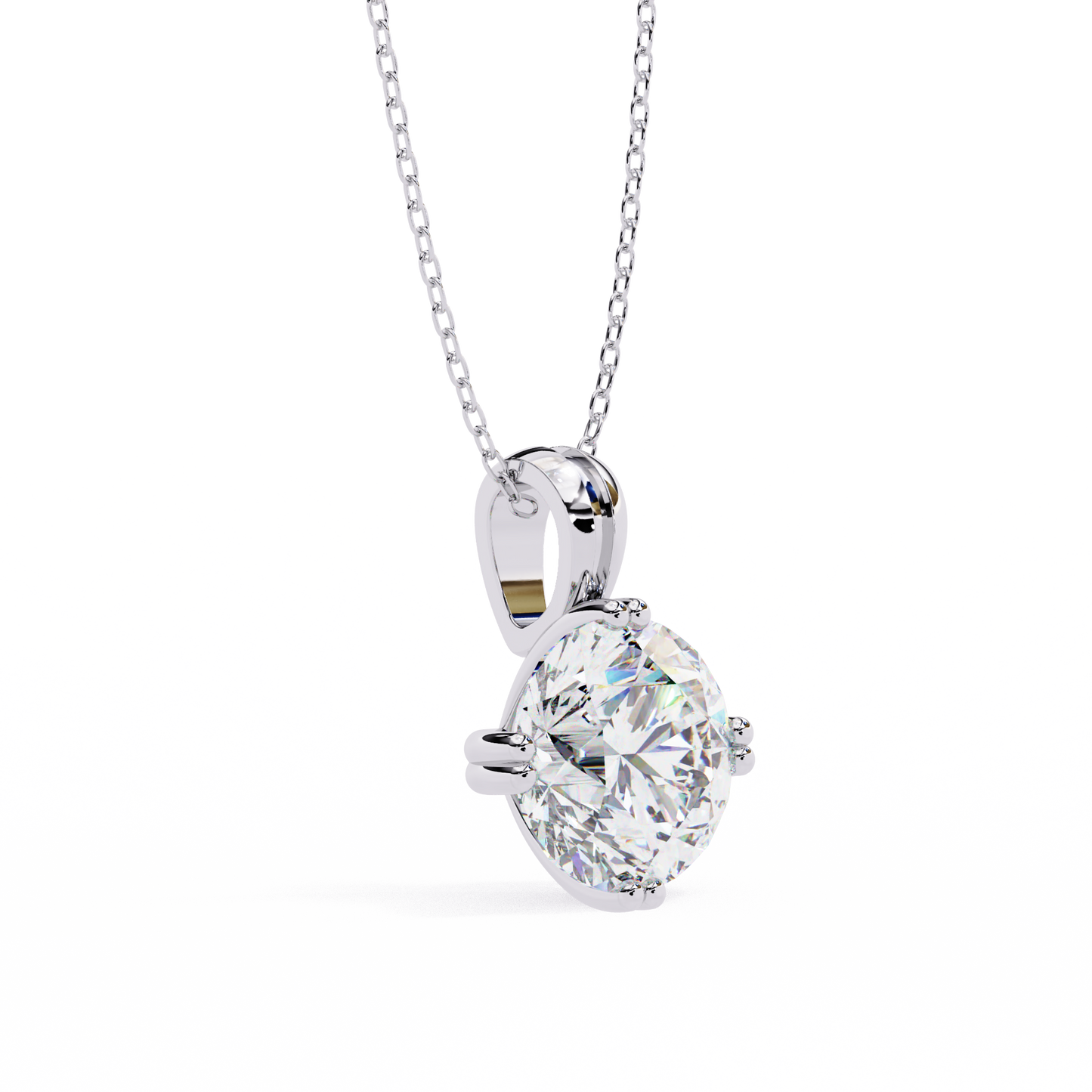 Pure Glint Solitaire Pendant
