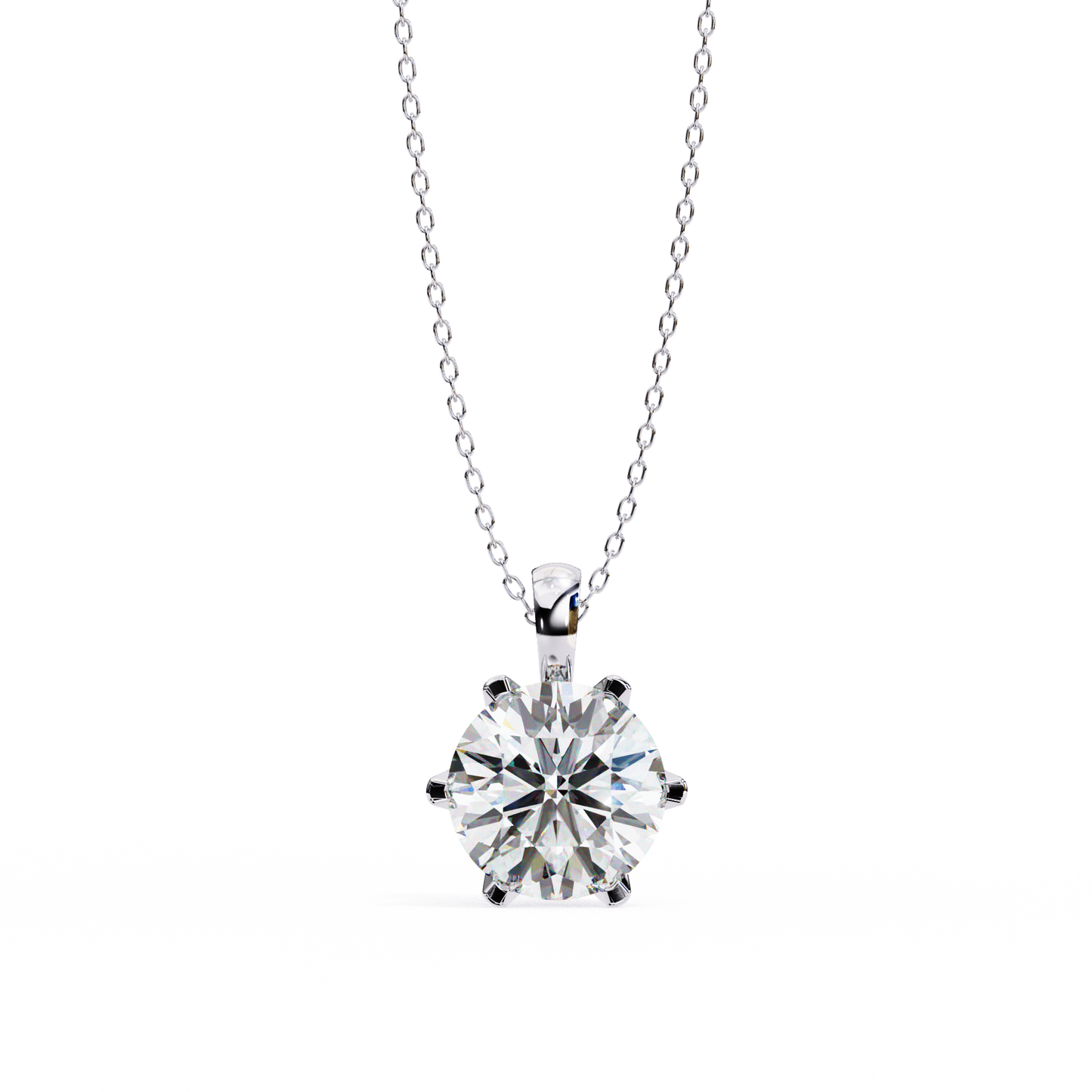 Sol Aura Solitaire Pendant