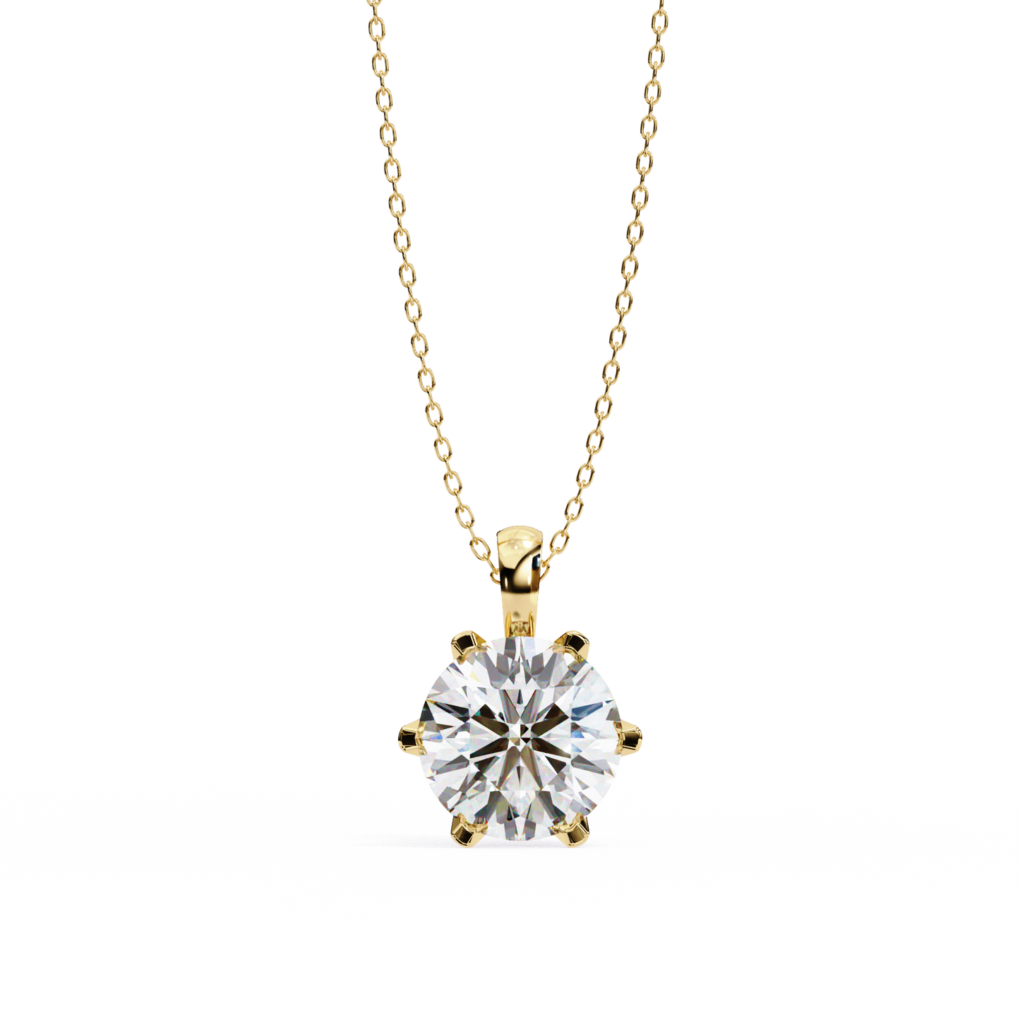 Sol Aura Solitaire Pendant