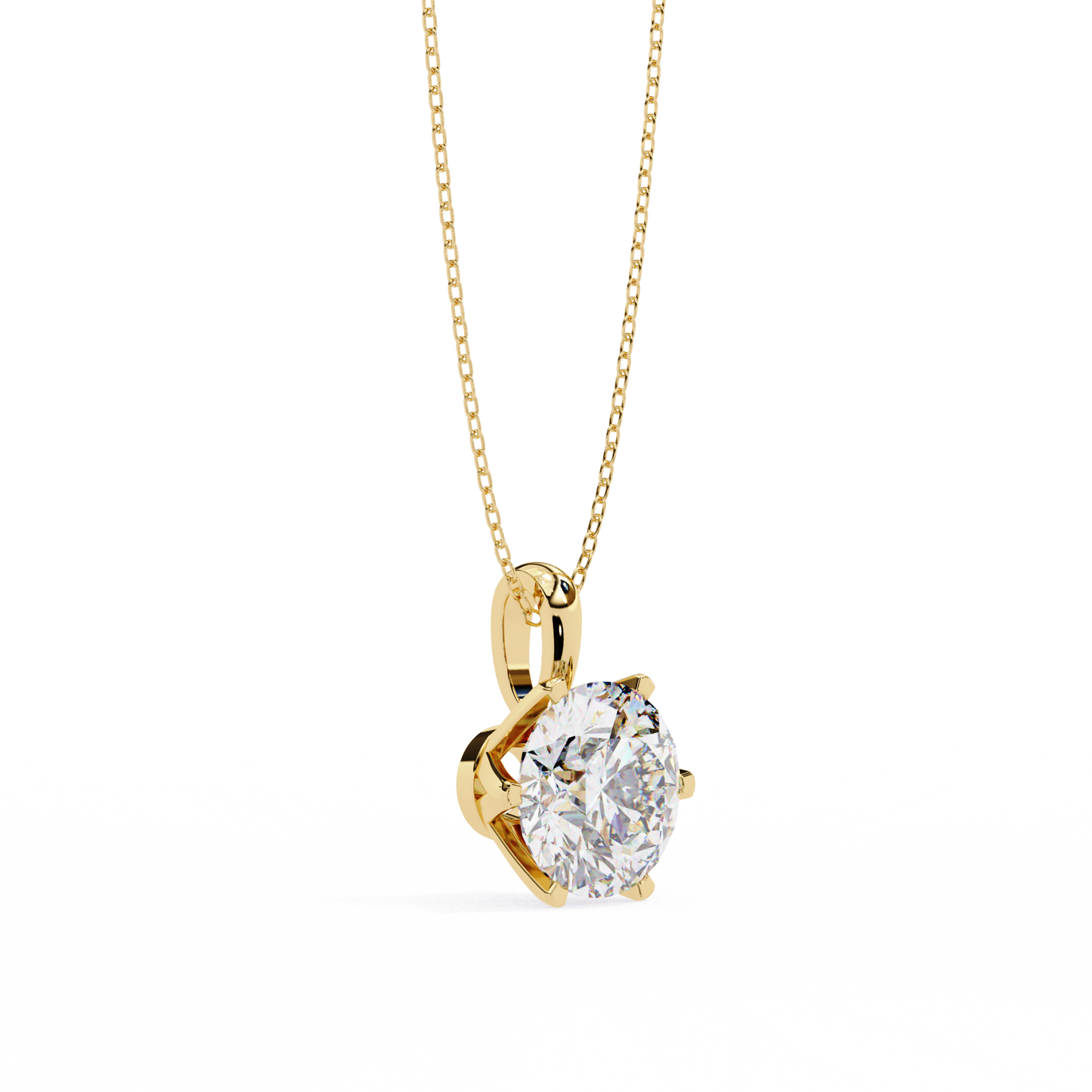 Sol Aura Solitaire Pendant