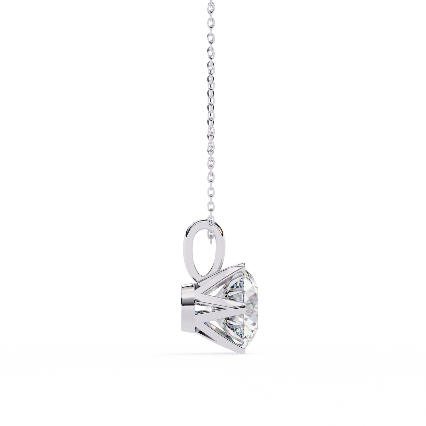 Sol Aura Solitaire Pendant