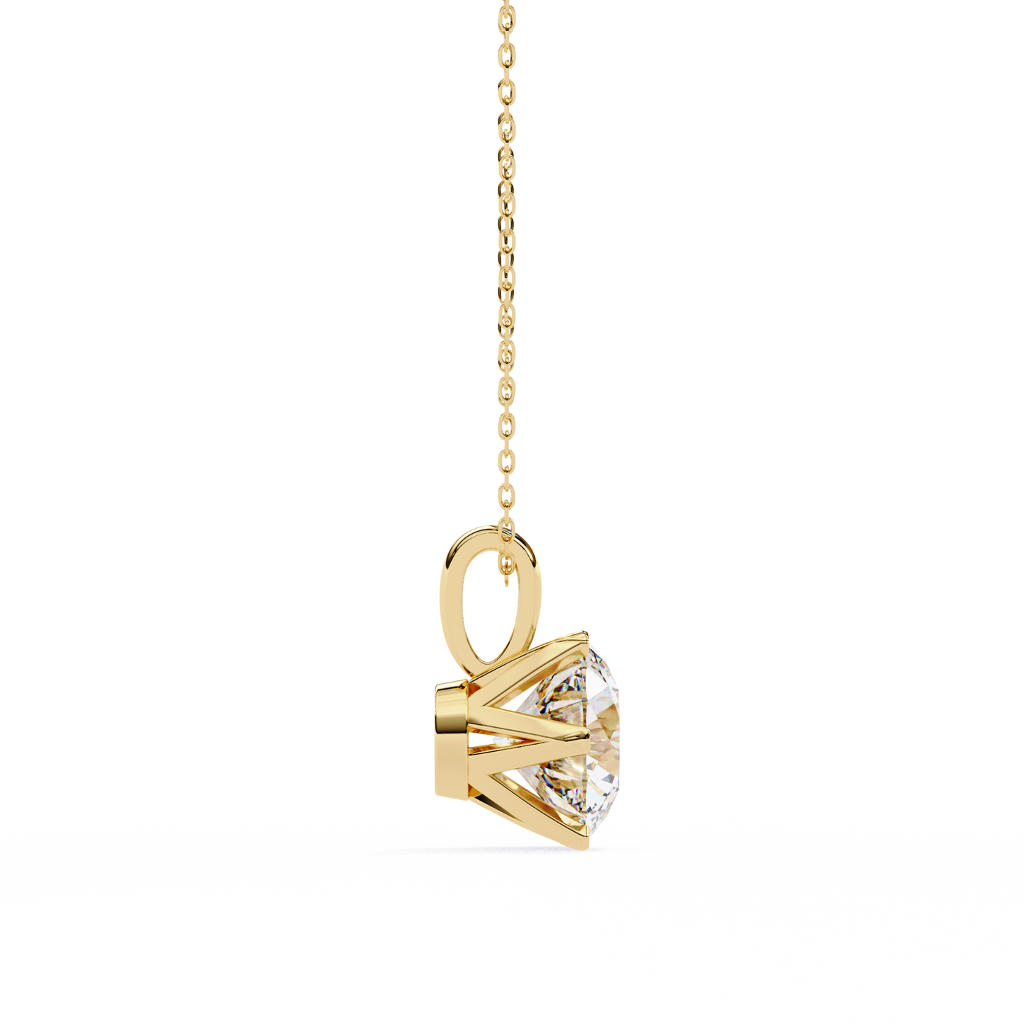 Sol Aura Solitaire Pendant