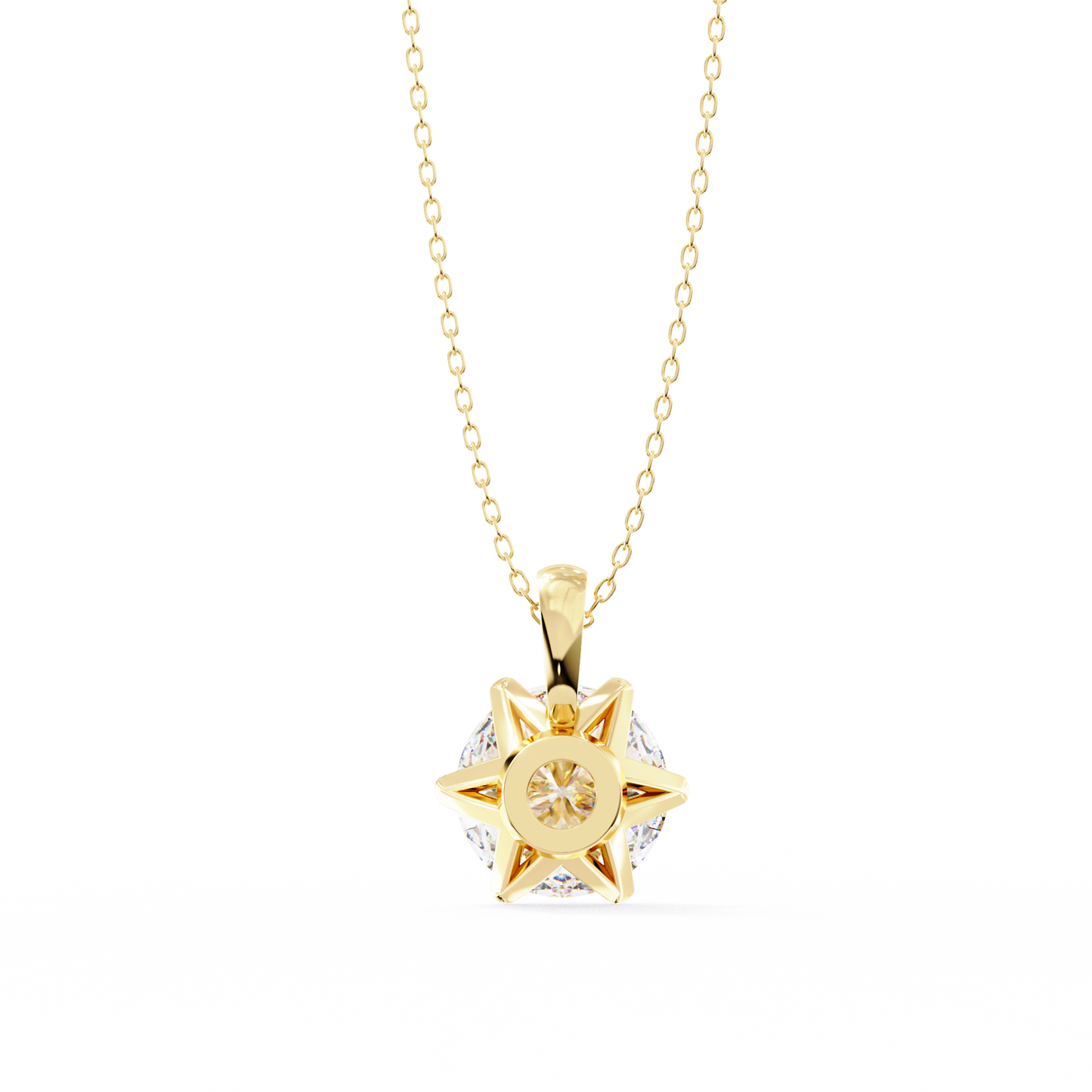 Sol Aura Solitaire Pendant