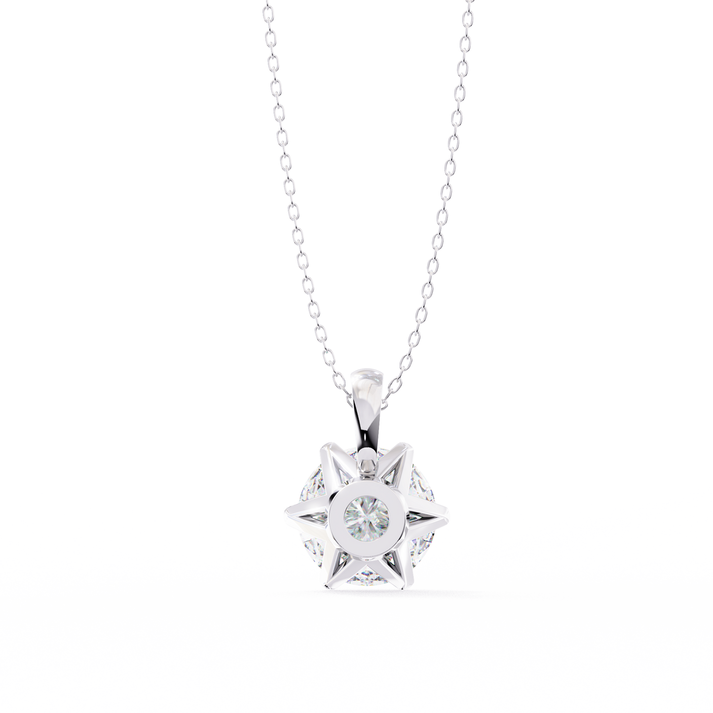 Sol Aura Solitaire Pendant