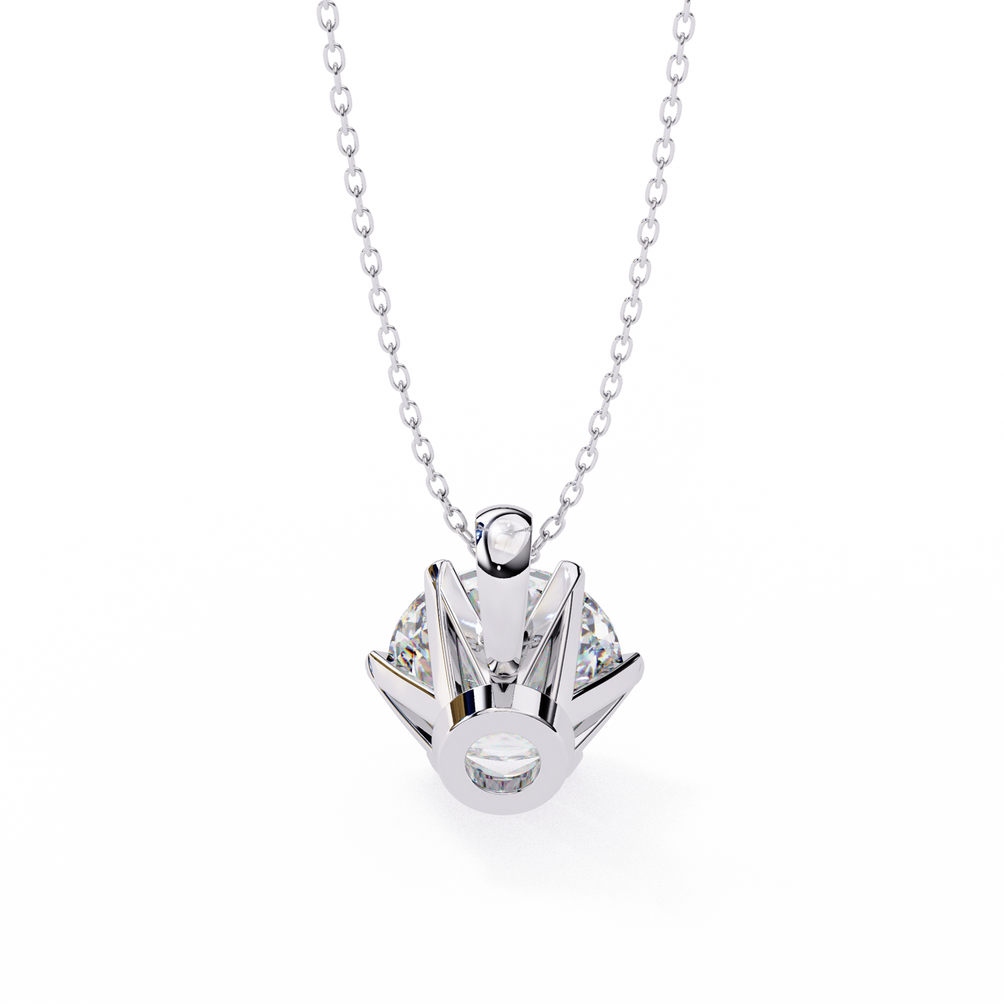 Sol Aura Solitaire Pendant