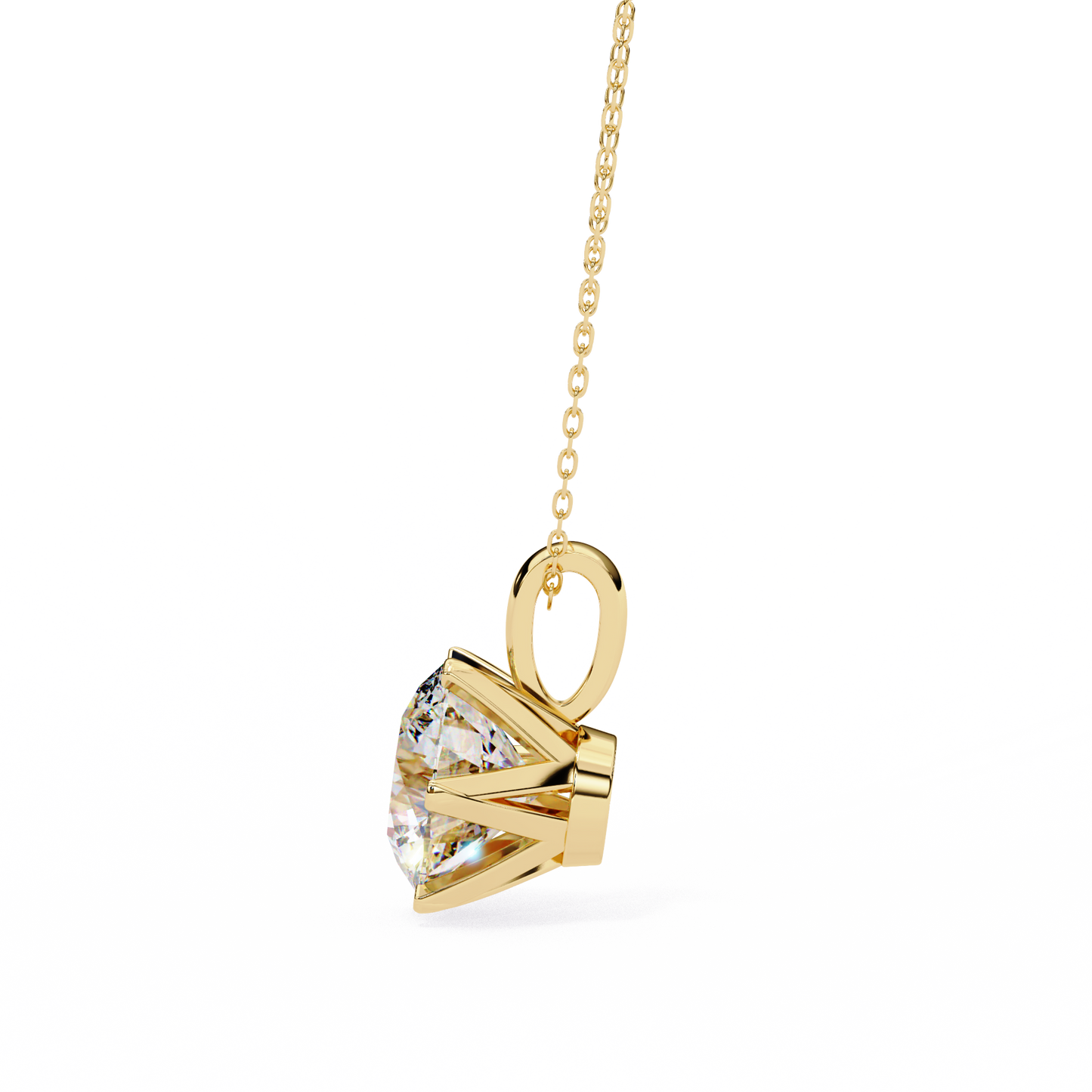 Sol Aura Solitaire Pendant