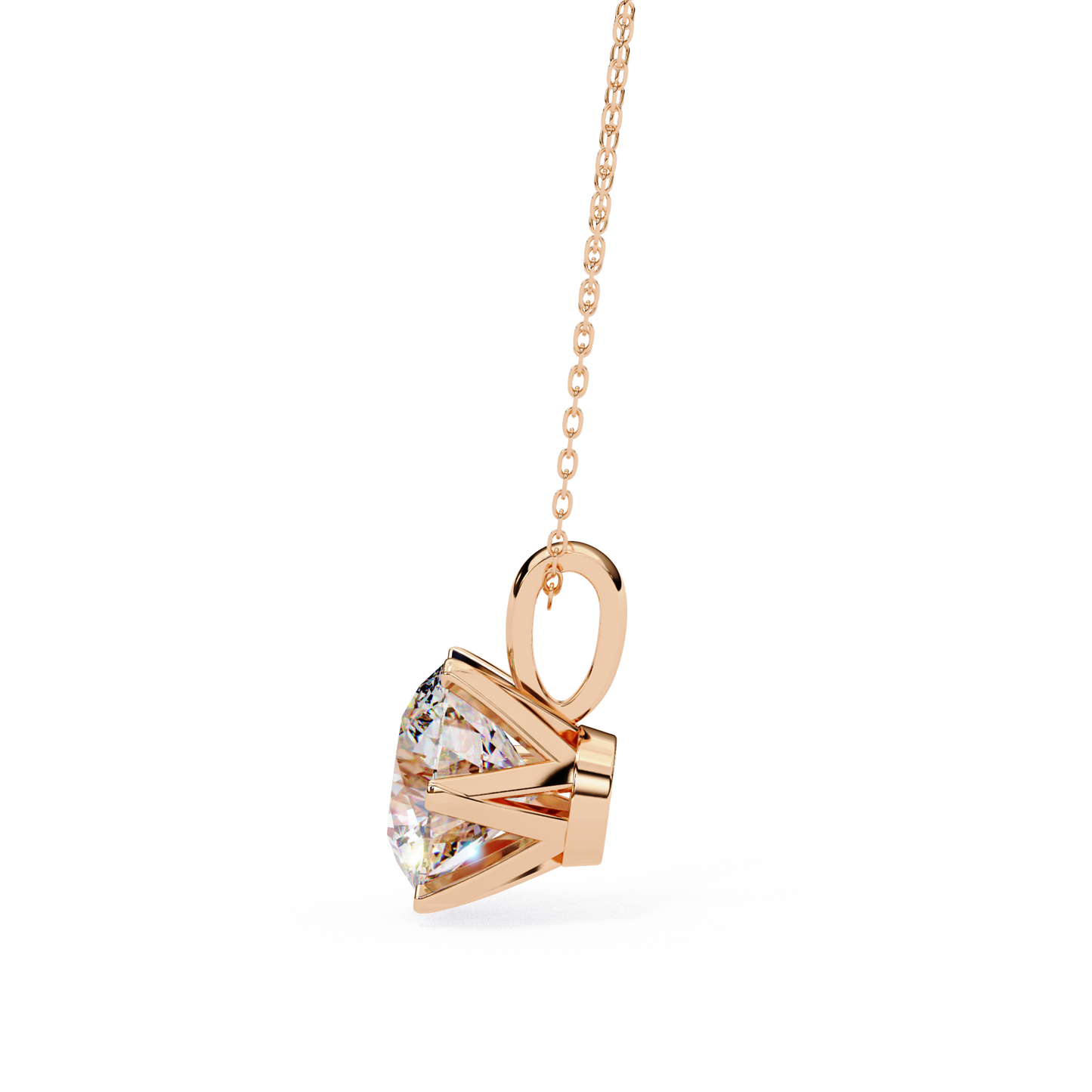 Sol Aura Solitaire Pendant