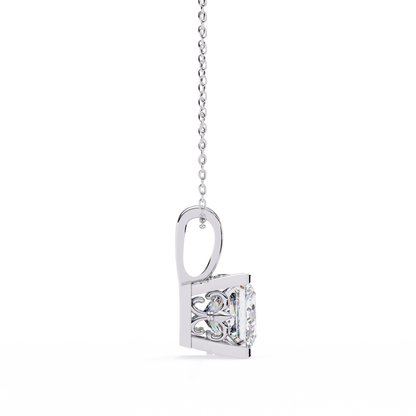 Squarielle Solitaire Pendant