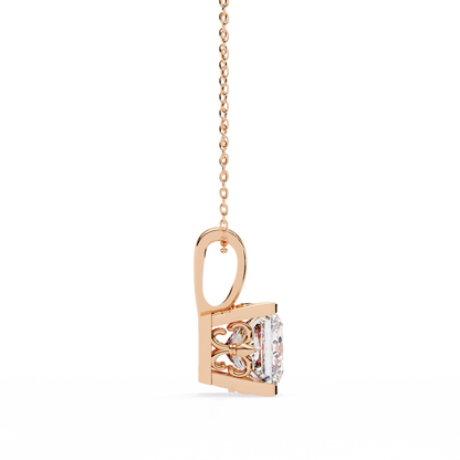 Squarielle Solitaire Pendant
