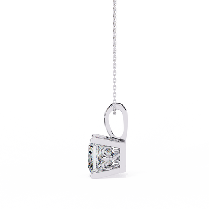 Squarielle Solitaire Pendant