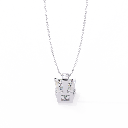Squarielle Solitaire Pendant