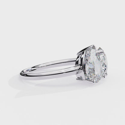Tear of Light Solitaire Ring